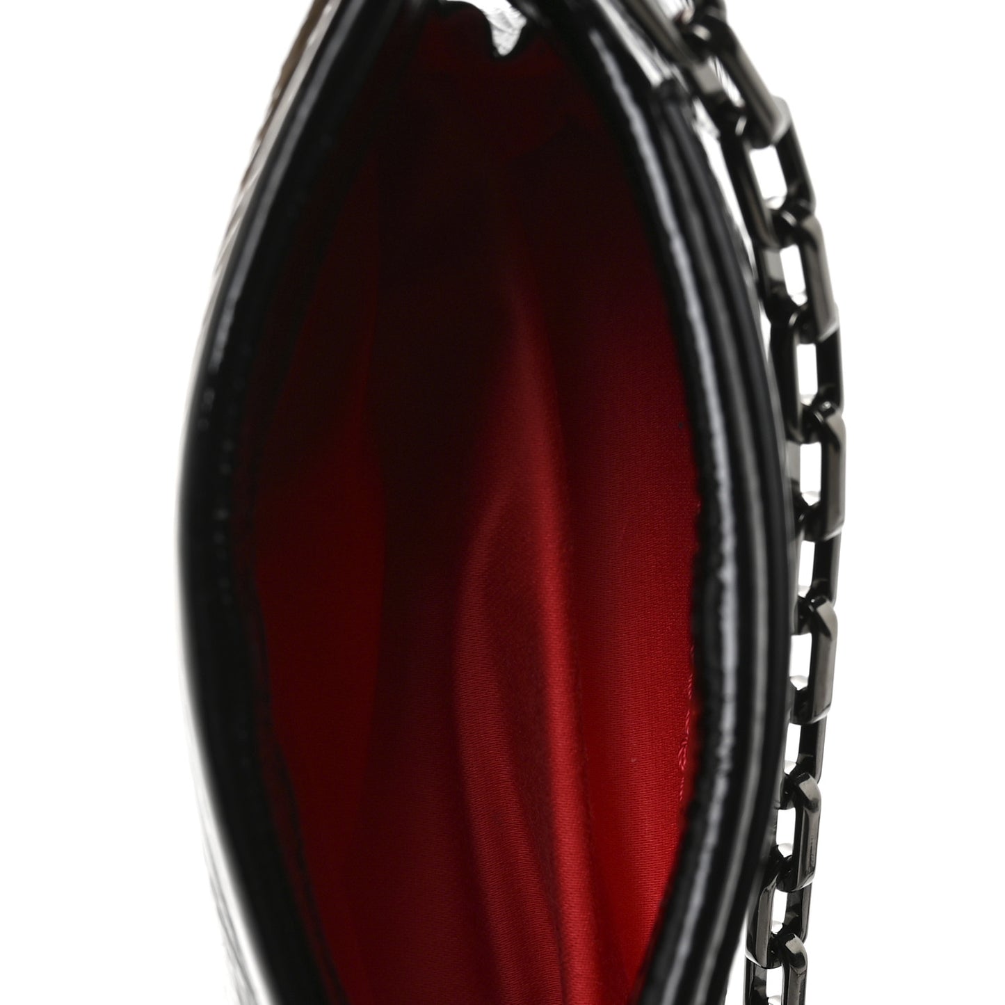 Patent Vog Small Loubitwist Clutch Black