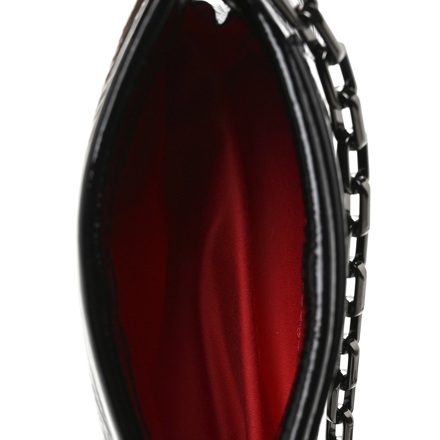 Christian Louboutin Patent Vog Small Loubitwist Clutch Black 5 of 10