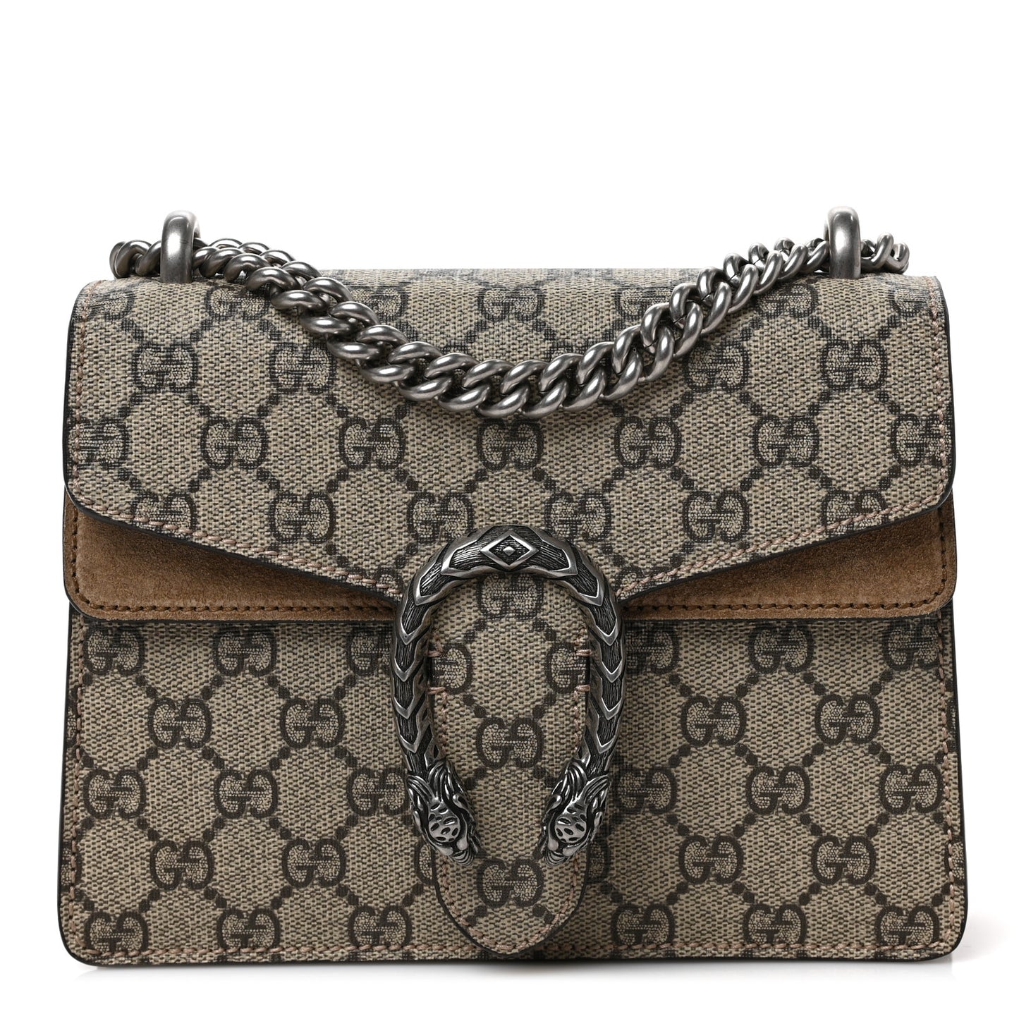 GG Supreme Monogram Mini Dionysus Shoulder Bag Taupe