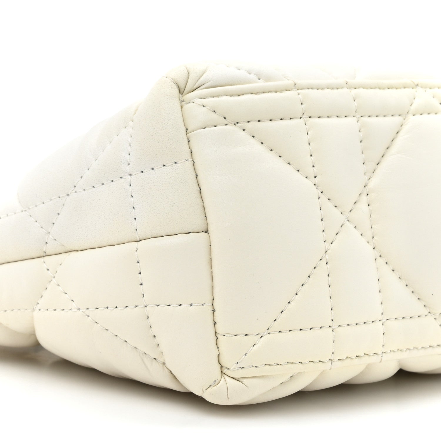 Christian Dior Calfskin Macrocannage Small Diortravel Nomad Pouch Latte Latte 10 of 10