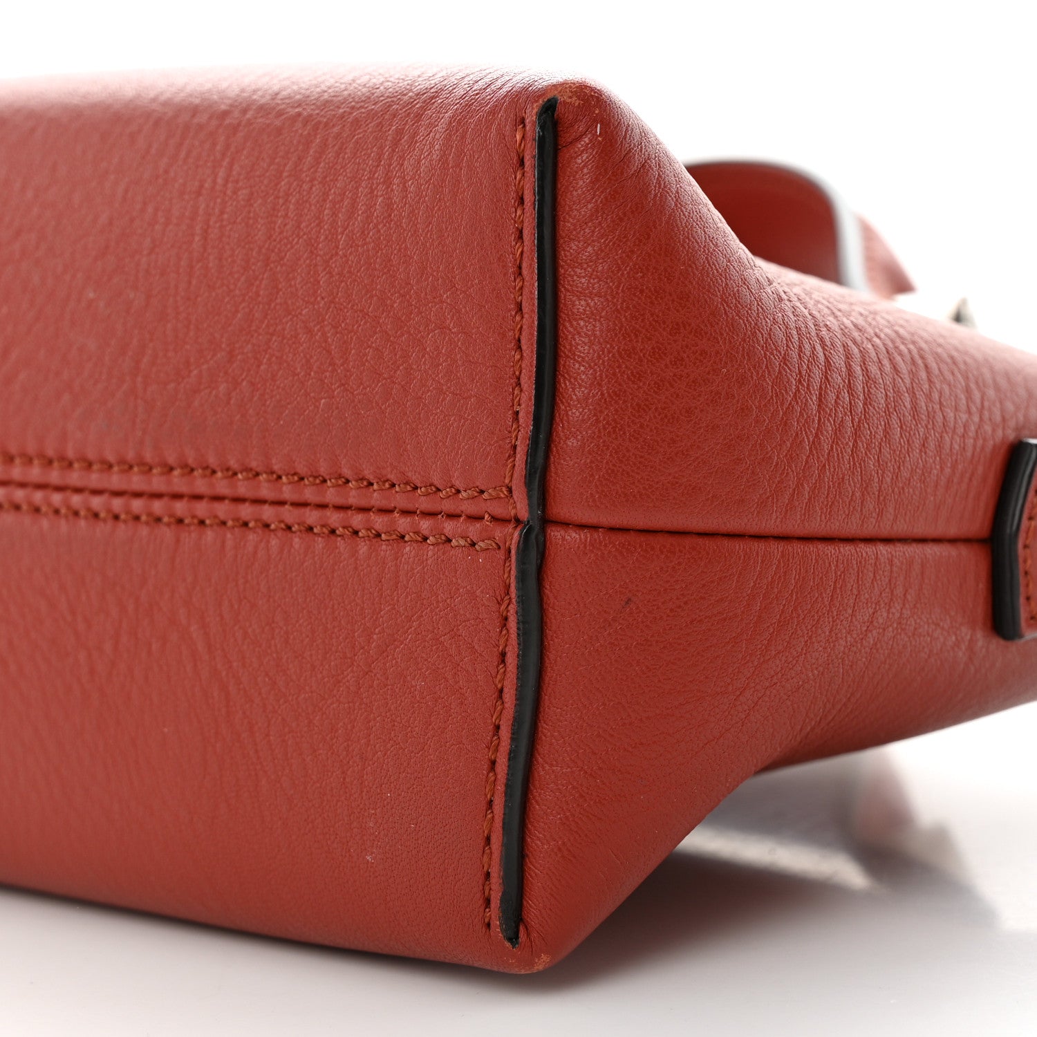 Fendi Vitelloi Dolce Lurex Mini By The Way Boston Bag Burgundy 10 of 11