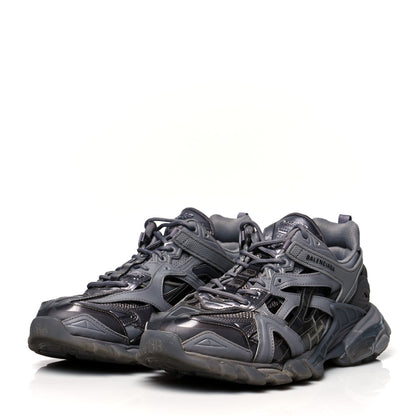 Balenciaga Rubber Mesh Monocolor Clear Sole Mens Track.2 Open Sneakers 43 Dark Grey 3 of 10
