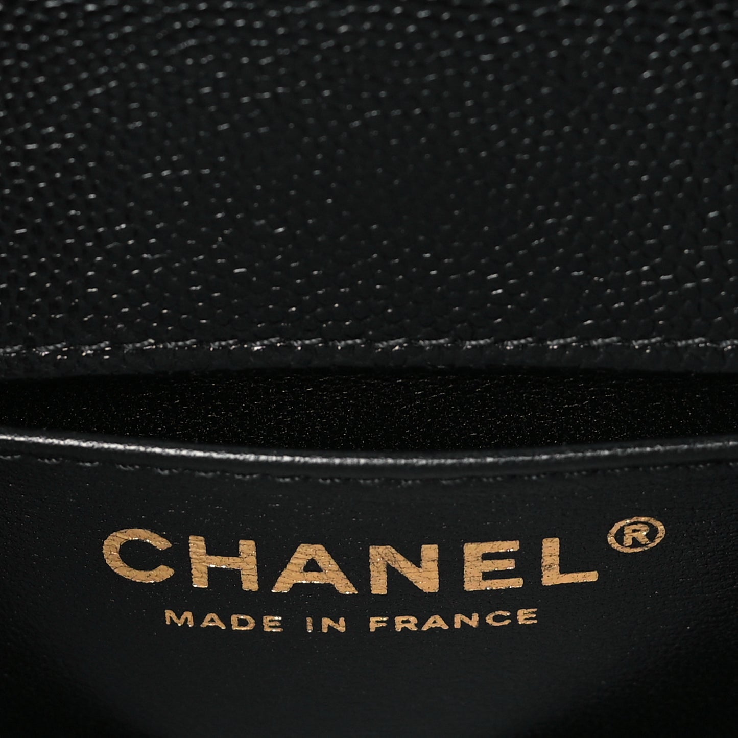 Calfskin Chevron Quilted Small Boy Flap Black