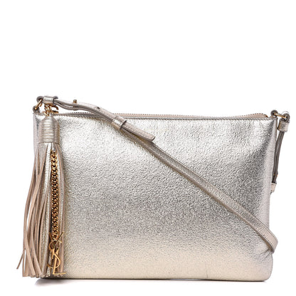 Saint Laurent Metallic Calfskin Teen Monogram Crossbody Bag Gold 1 of 10