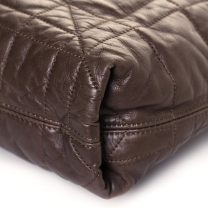 Lanvin Lambskin Quilted Amalia Cabas Tote Brown 18 of 23
