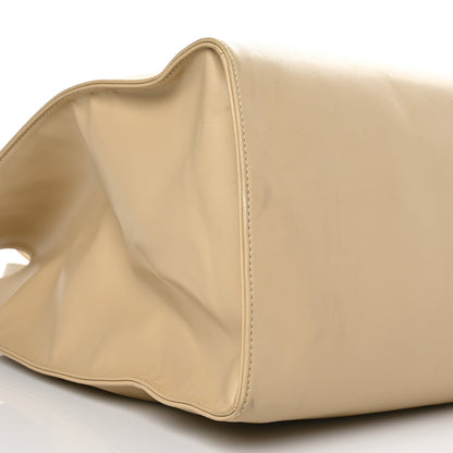 Telfar Vegan Leather Large Shopping Bag Cream 9 of 12
