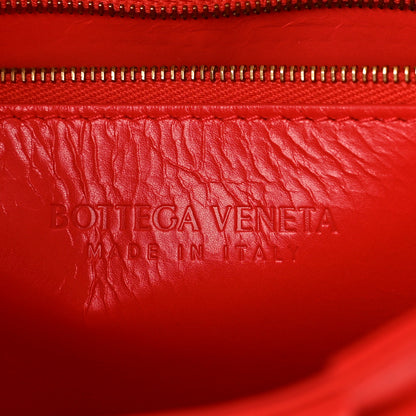 Bottega Veneta Calfskin Intreccio Plisse Cassette Crossbody Bag Sunburst 6 of 9