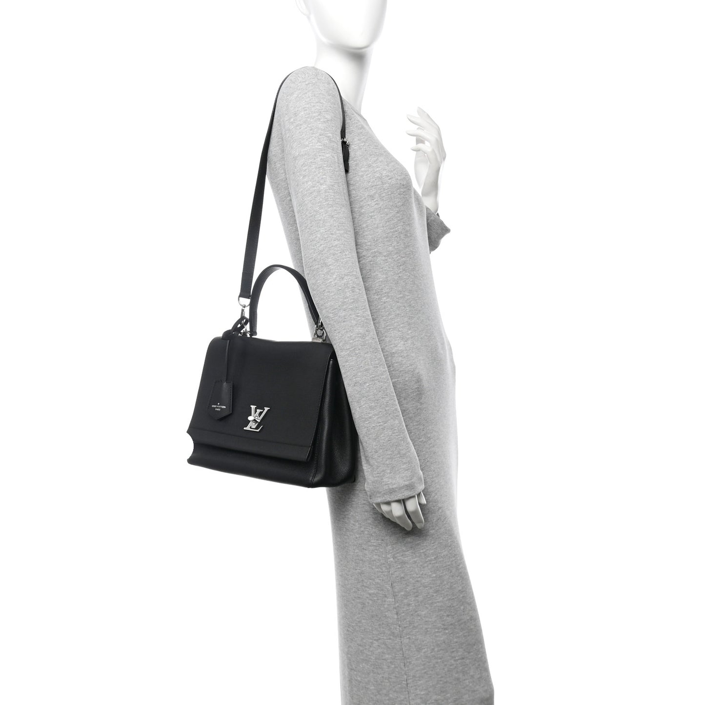Soft Calfskin Lock Me II Black
