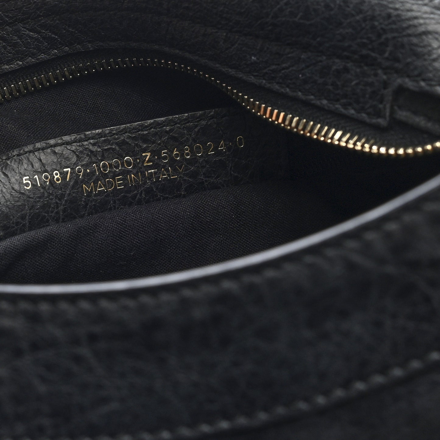Agneau Classic Gold Hardware Town Black