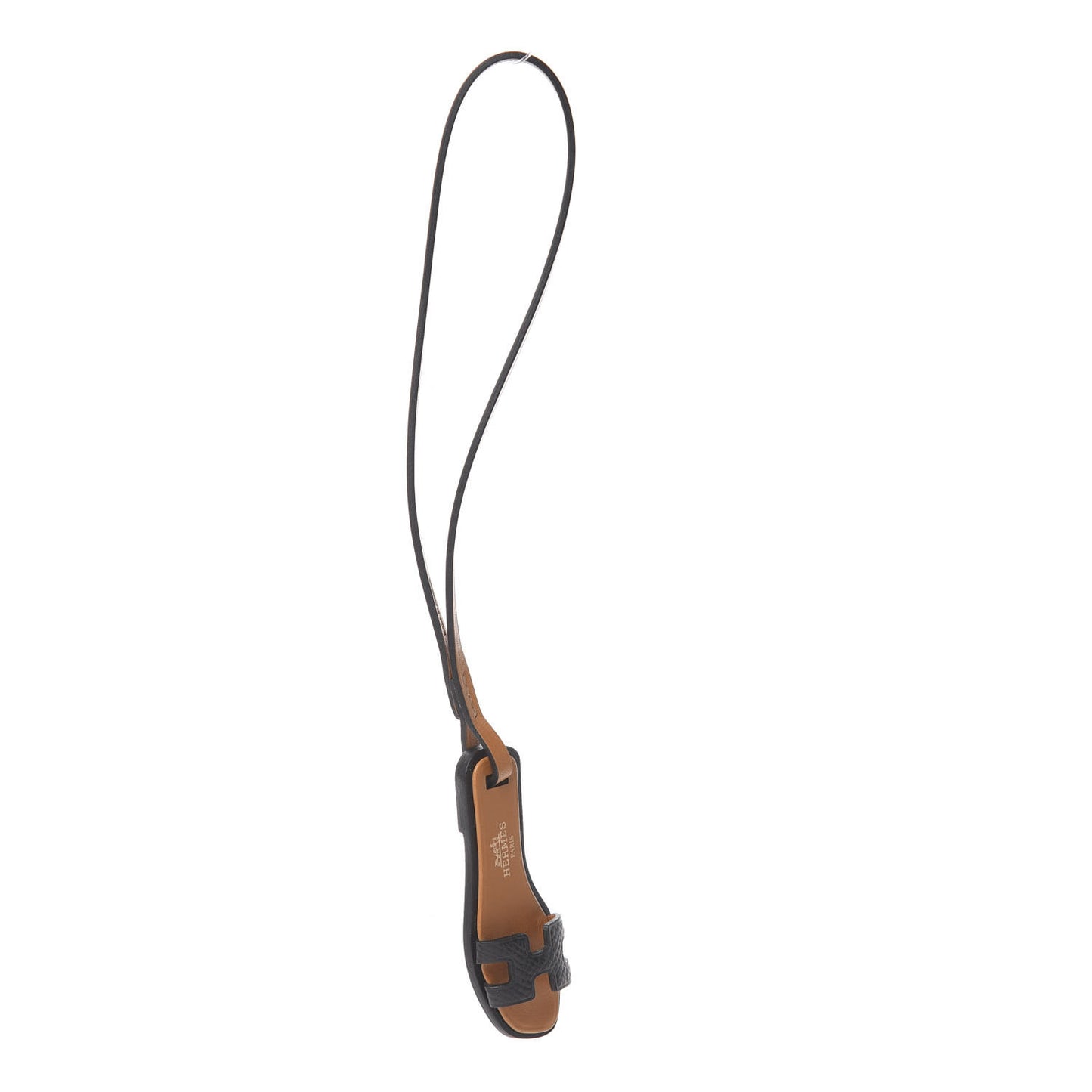 Epsom Butler Calfskin Hunter Oran Nano Bag Charm Black