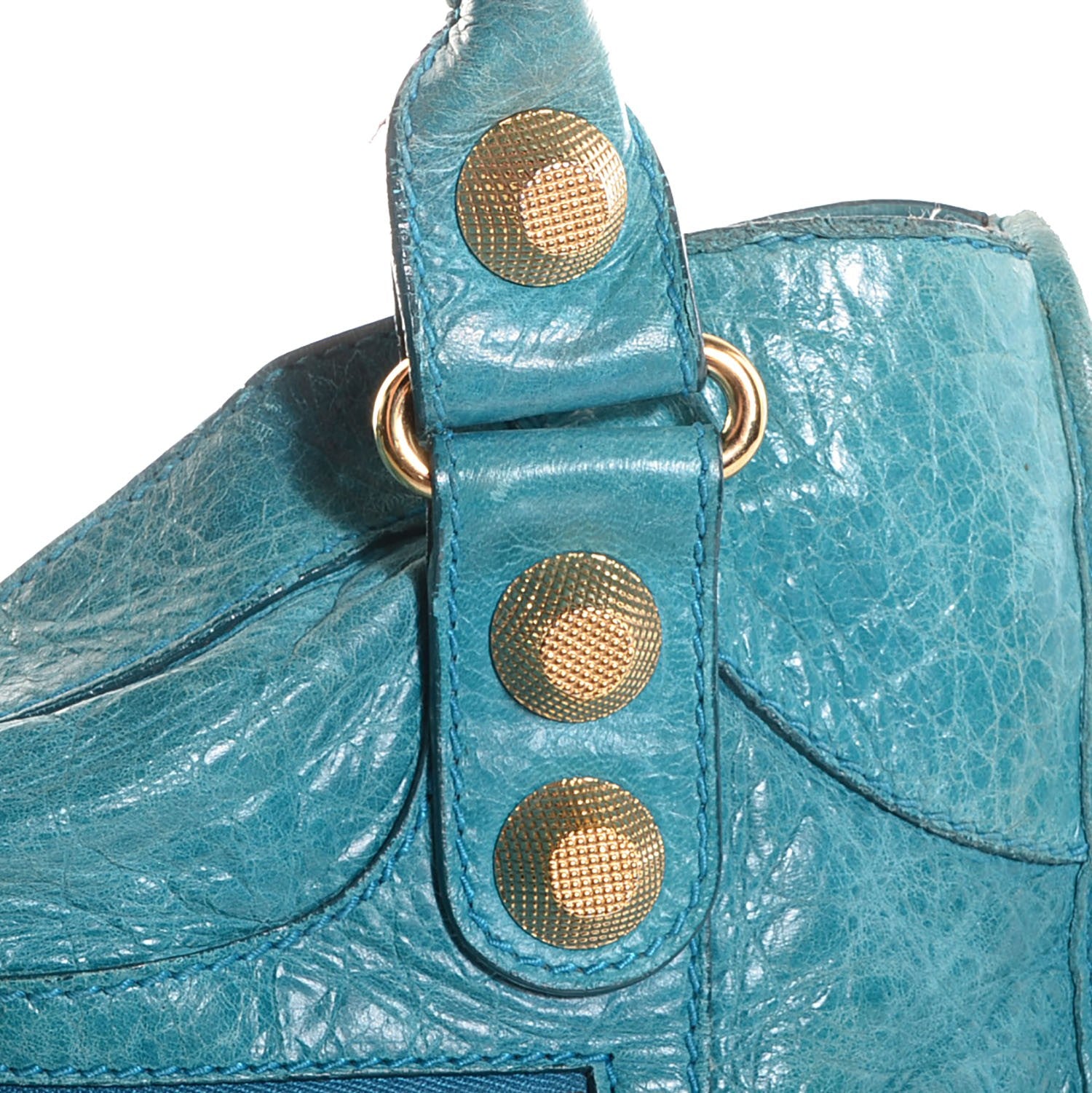 Balenciaga Agneau Giant 21 Gold Hardware City Turquoise 6 of 15