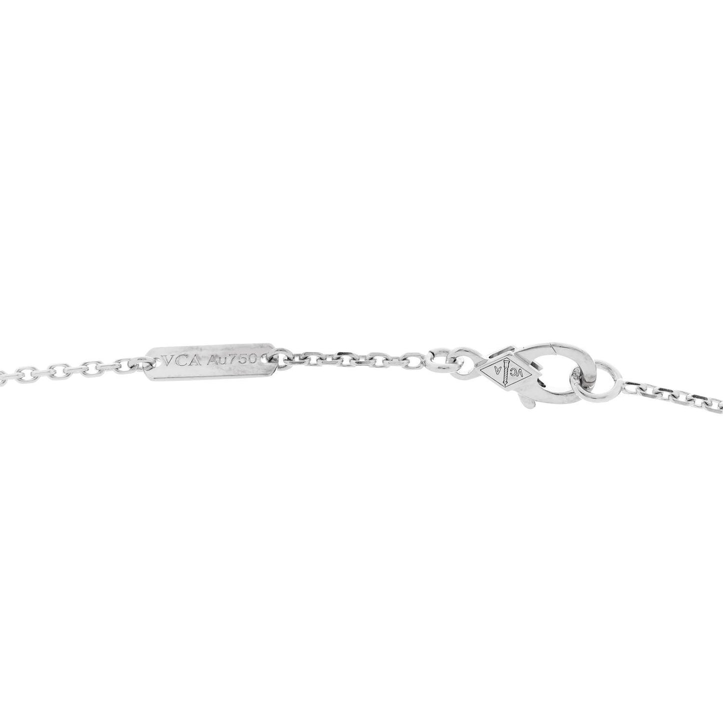 18K White Gold Perlee 3-Row Pendant Necklace