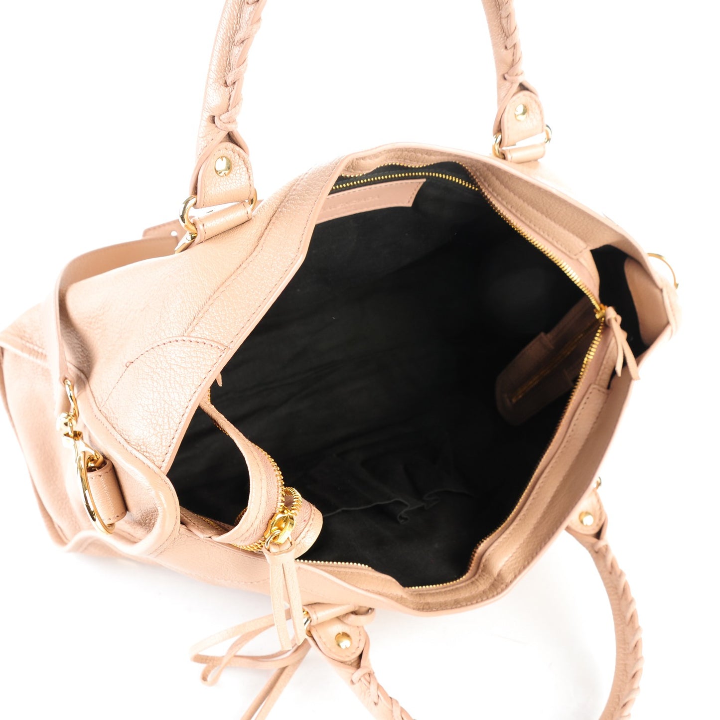 Chevre Gold Metallic Edge Hardware City Rose Des Sables