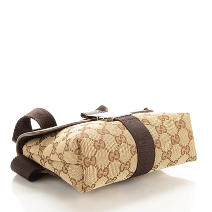 Gucci GG Monogram Buckle Belt Bag Dark Brown 4 of 7