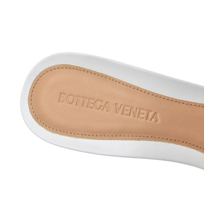 Bottega Veneta Lambskin Stretch Mule Sandals 38 Optic White 6 of 15