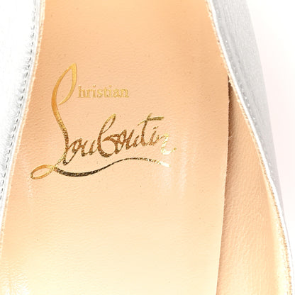 Christian Louboutin Nappa Aborina 150 Pumps 39.5 Silver 8 of 9