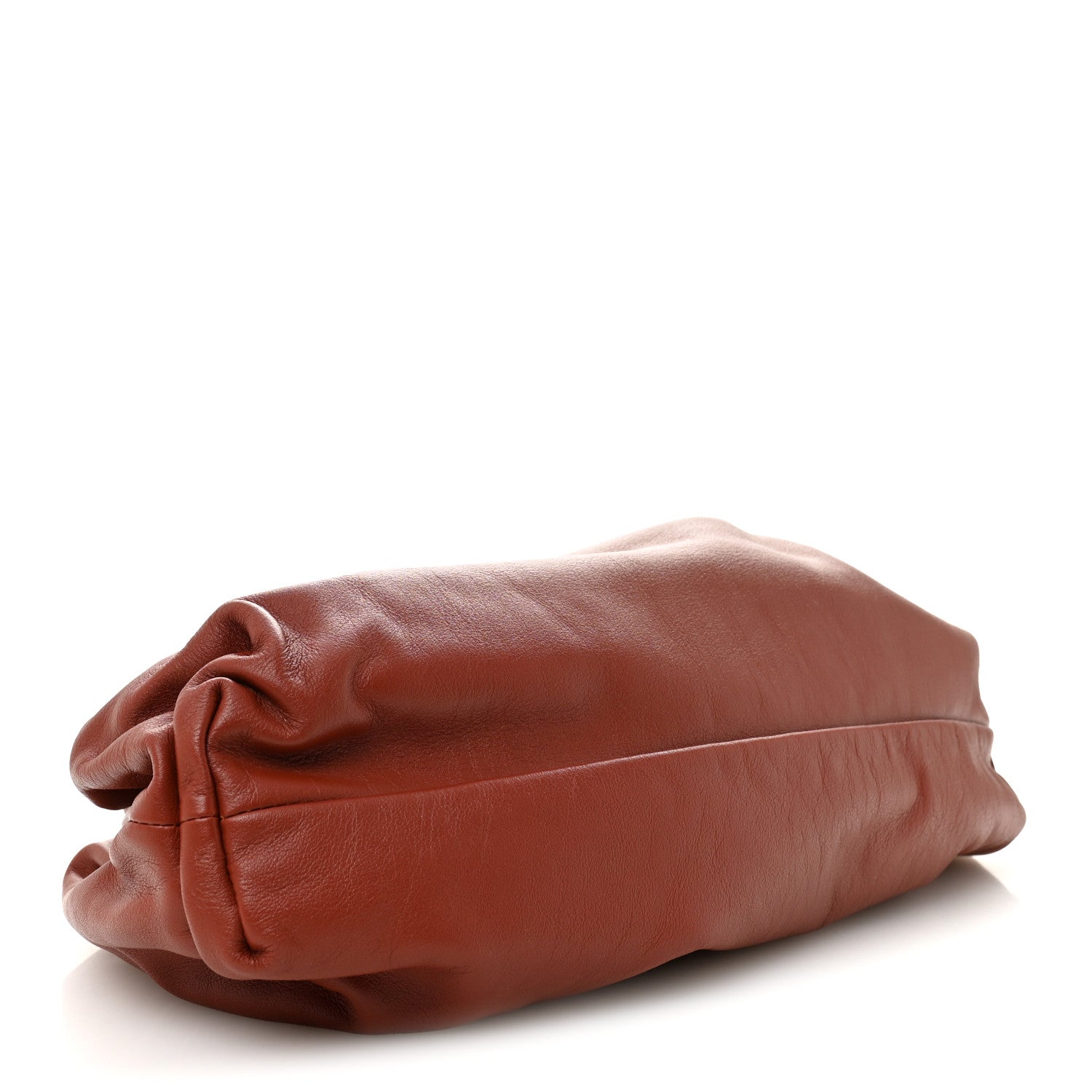 Bottega Veneta Smooth Butter Calf The Pouch Oversized Clutch Rust 4 of 10