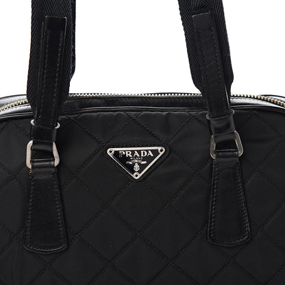 Prada Nylon Tessuto Impuntu Quilted Shoulder Bag Black 10 of 10