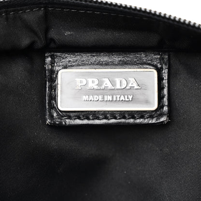 Prada Nylon Vela Flat Messenger Bag Black 6 of 9