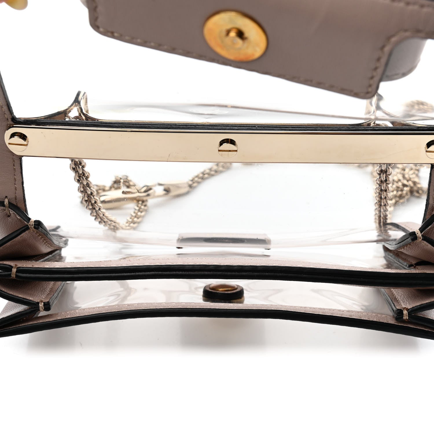 Valentino Garavani PVC Nappa Naked Mini Va Va Voom Shoulder Bag Poudre 5 of 8