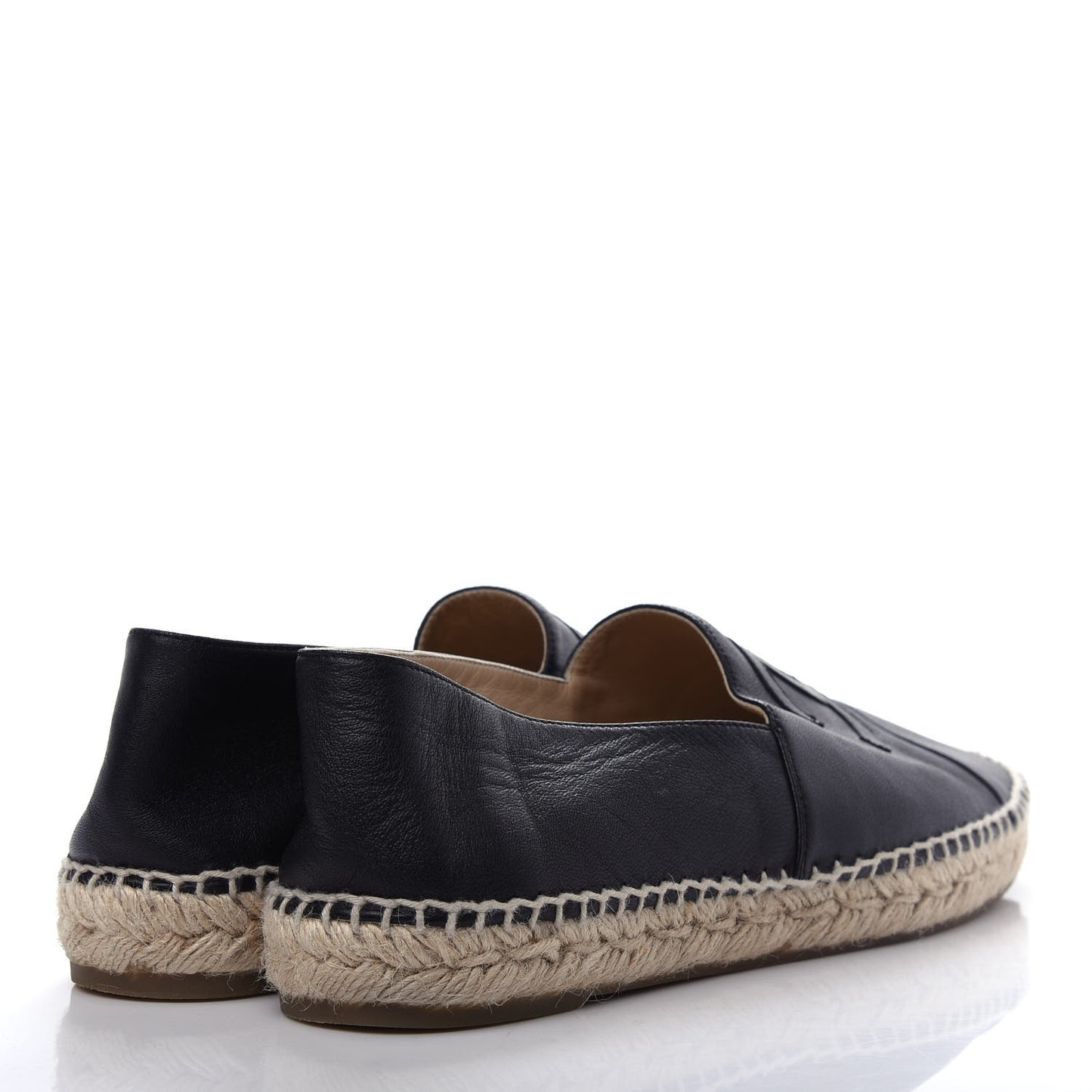 Lambskin CC Espadrilles 42 Black