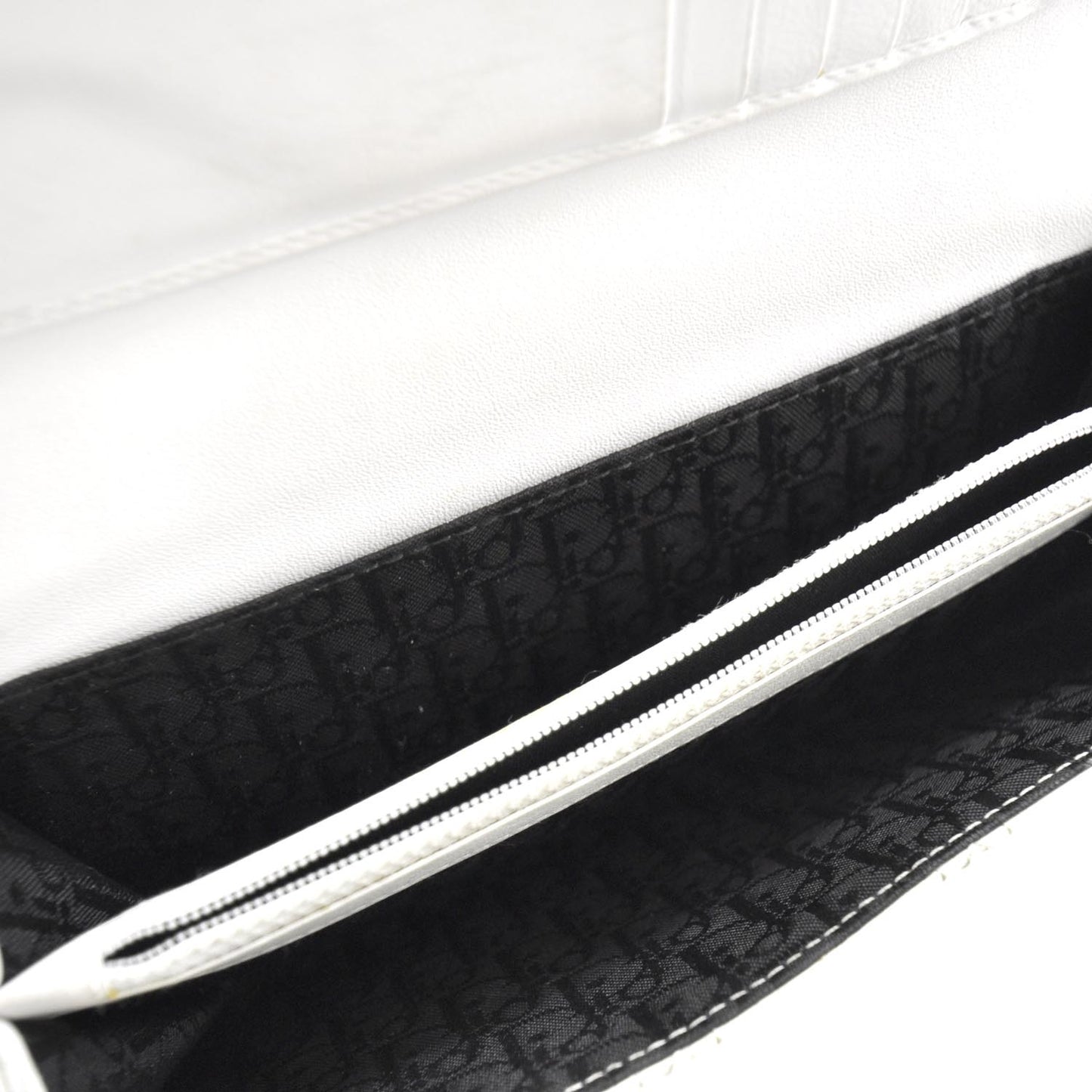 Patent Cannage Rendezvous Charm Wallet White