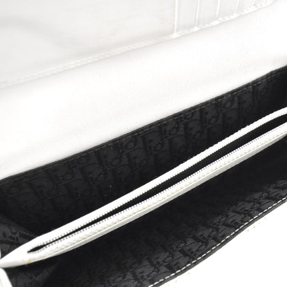 Christian Dior Patent Cannage Rendezvous Charm Wallet White 5 of 7