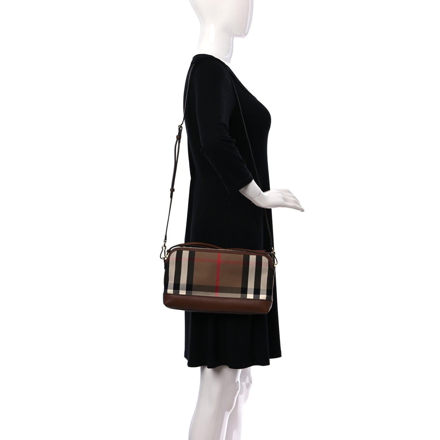 Derby House Check Abingdon Convertible Clutch Tan