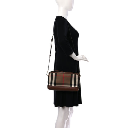 Burberry Derby House Check Abingdon Convertible Clutch Tan 2 of 10