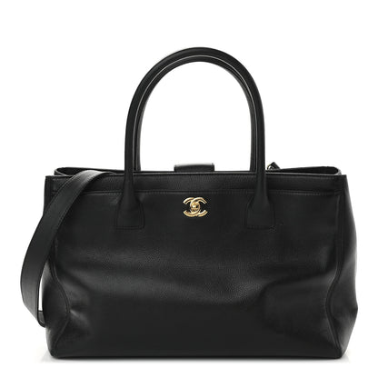 Chanel Calfskin Cerf Executive Shopper Tote Black 1 of 9