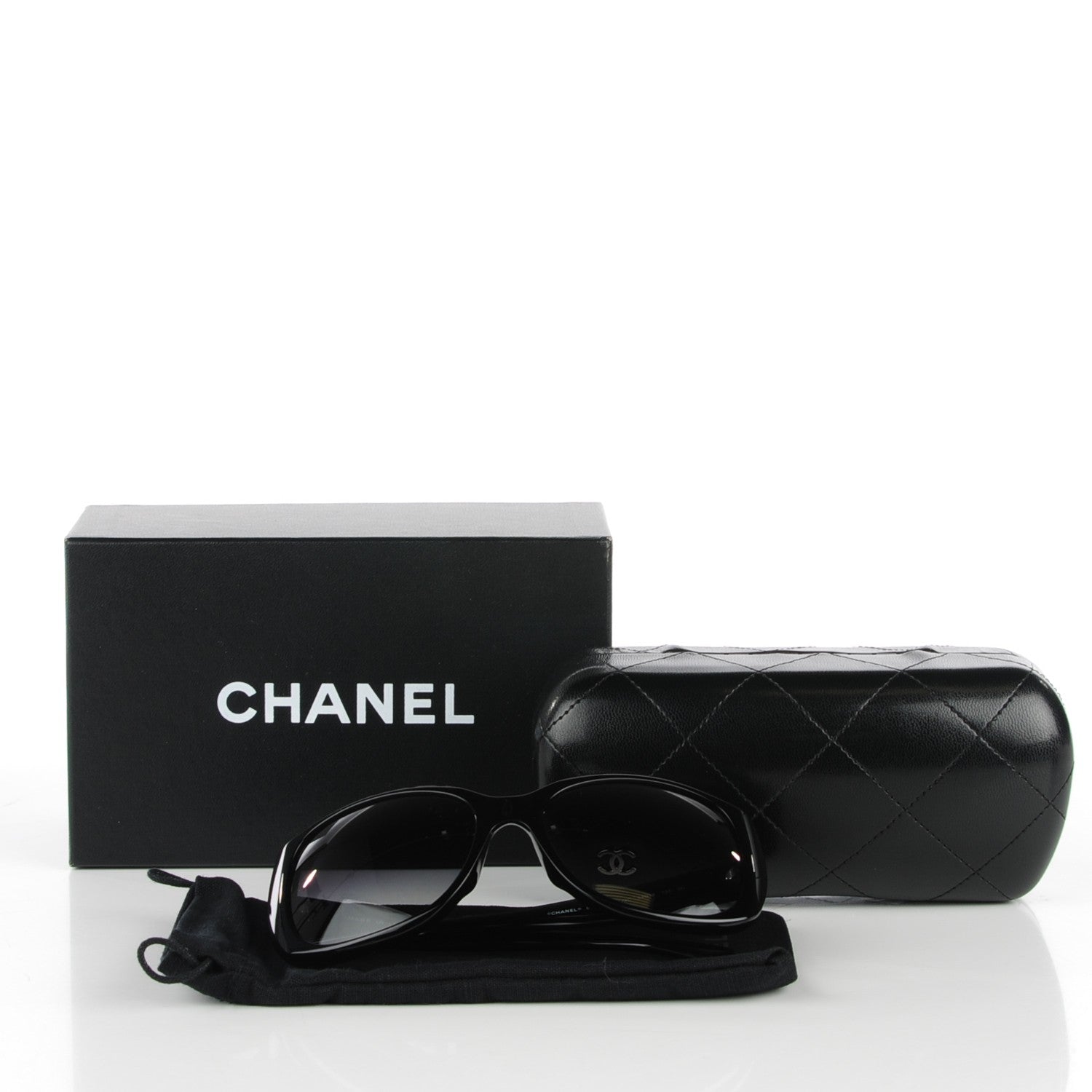 Chanel Polarized CC Sunglasses 5013C Black 4 of 6