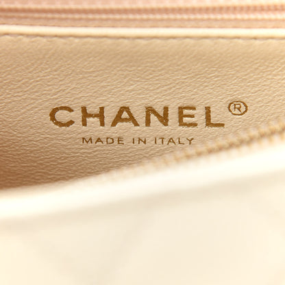 Chanel Caviar Lizard Quilted Medium Coco Handle Flap White 5 of 8
