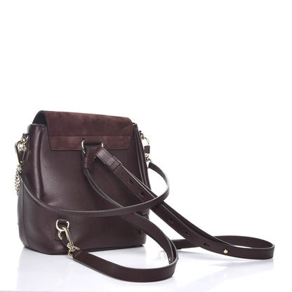 Chloe Suede Calfskin Small Faye Backpack Carbon Brown 3 of 7