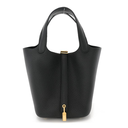 Hermes Taurillon Clemence Picotin Lock 18 PM Black 1 of 11