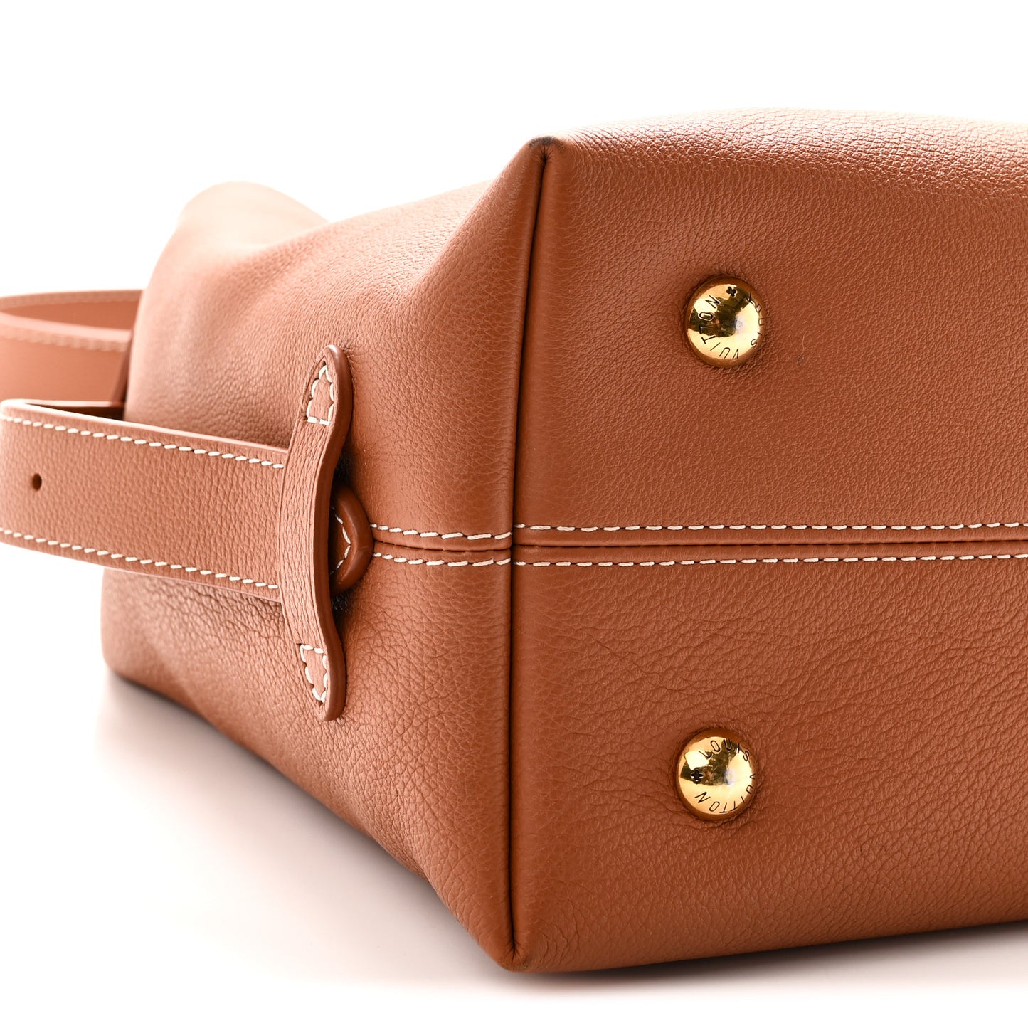 Grained Calfskin Low Key Hobo PM PM Cognac