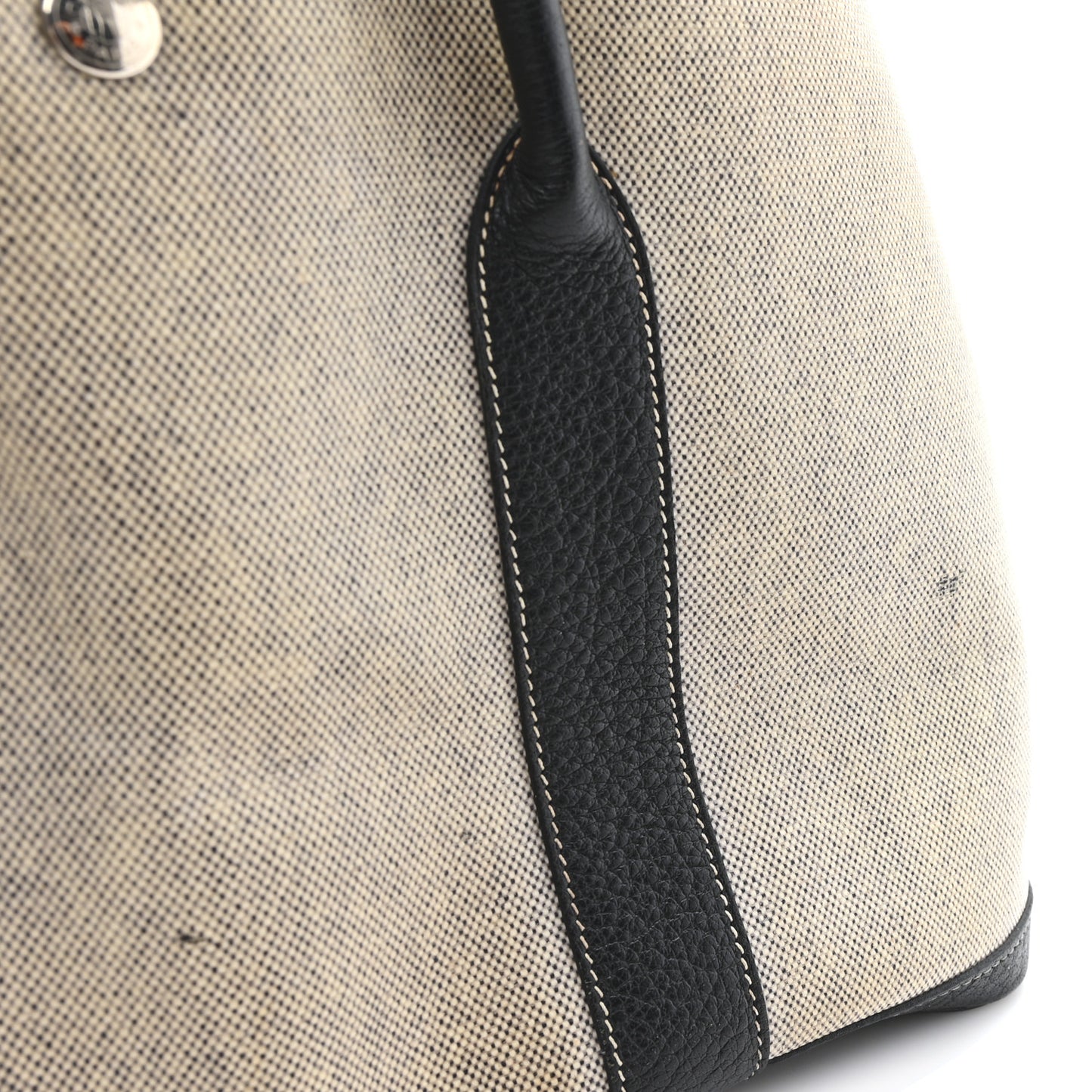 Toile H Buffle Skipper Garden Party 36 MM Tote Black