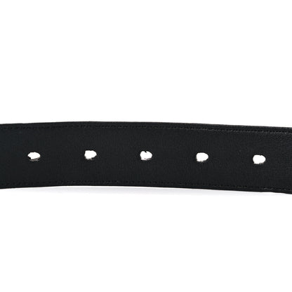 Saint Laurent Smooth Calfskin Monogram Square Buckle Belt 85 34 Black 5 of 9