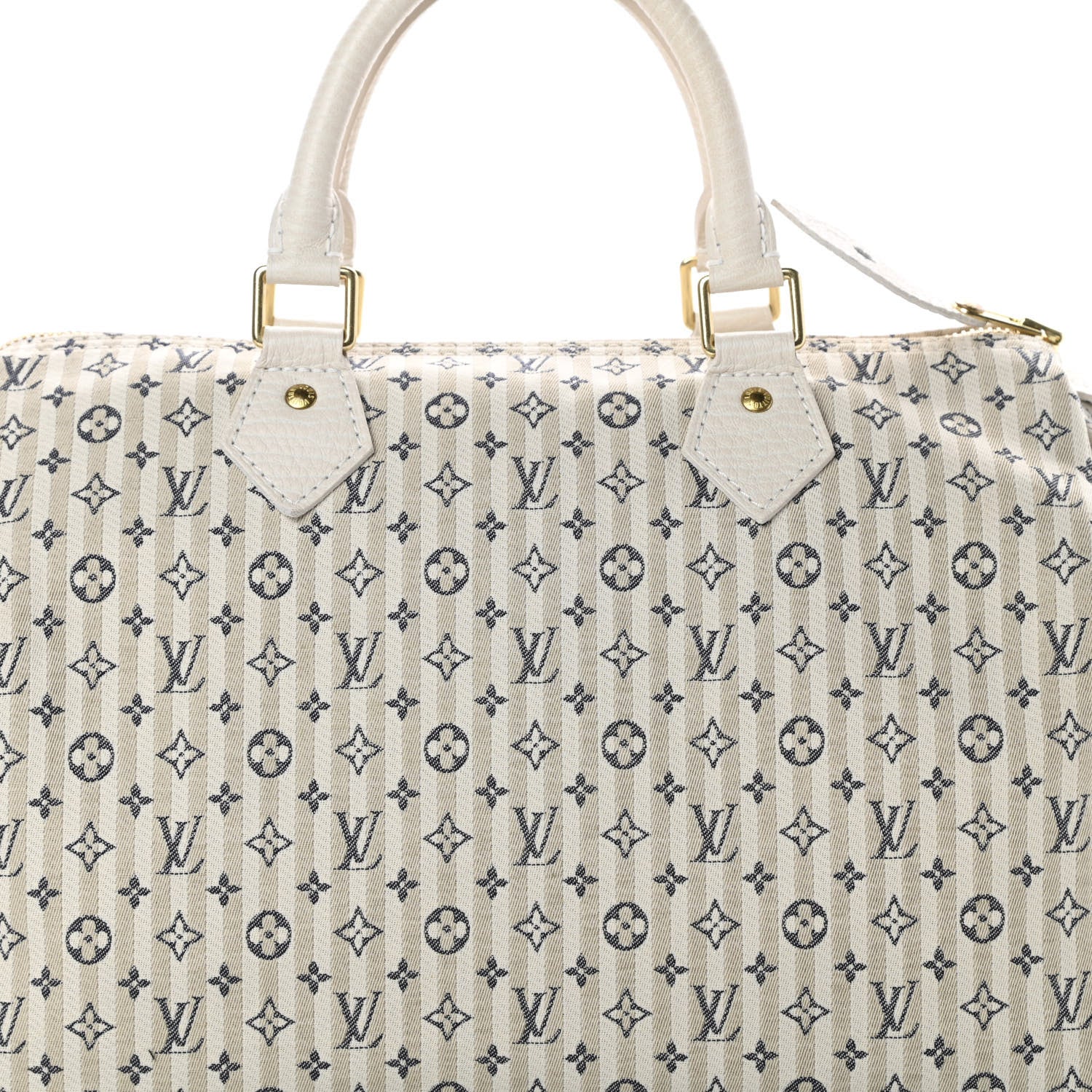 Louis Vuitton Mini Lin Croisette Speedy 30 Blue 7 of 11