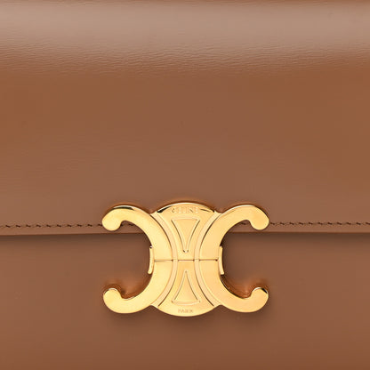 Celine Shiny Calfskin Medium Triomphe Bronze 9 of 14