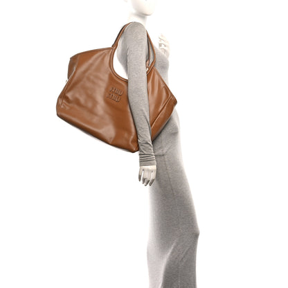 Miu Miu Nappa Large Ivy Tote Bag Caramel 2 of 10