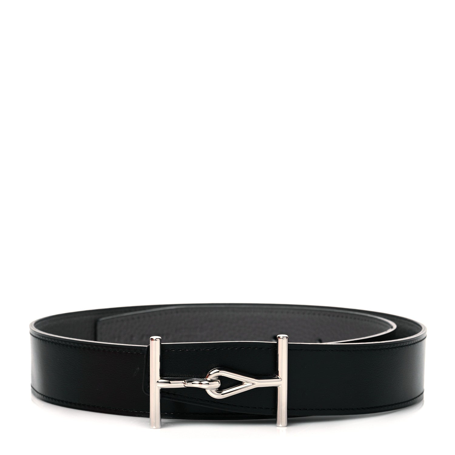 Hermes Togo Box 32mm Belt 75 Black Etain 1 of 7