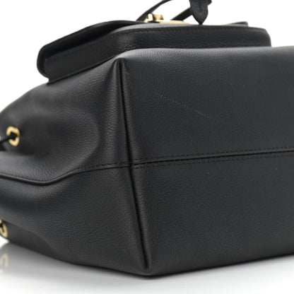 Louis Vuitton Calfskin Lockme Bucket MM Black 8 of 10