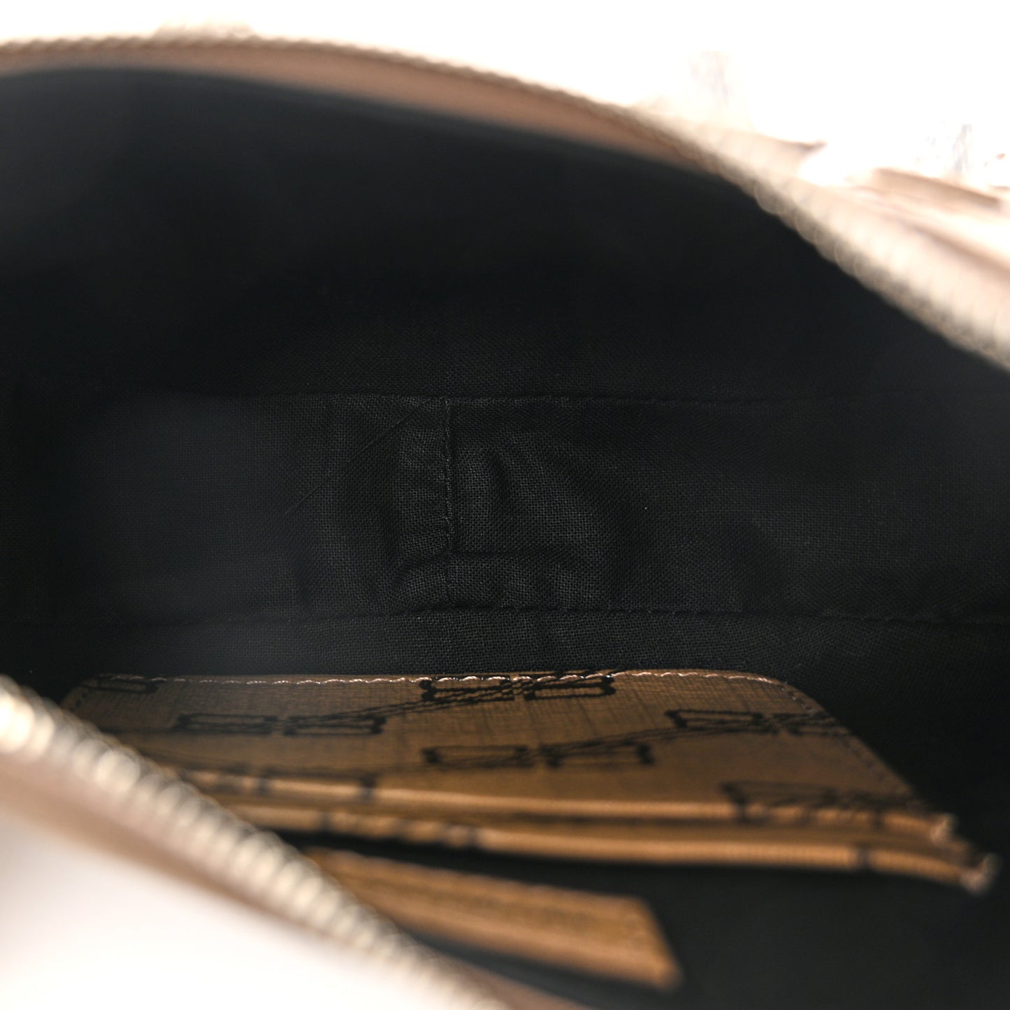 Coated Canvas BB Monogram Le Cagole Mini Purse With Chain Beige Brown