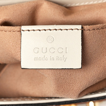 Gucci Guccissima Web Medium Padlock Messenger Shoulder Bag White 5 of 12
