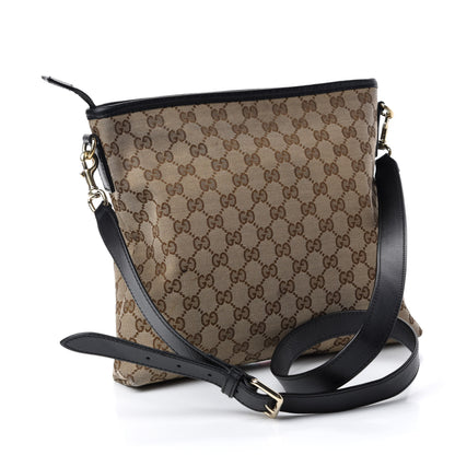 Gucci GG Monogram Web Flat Messenger Bag Black 3 of 11