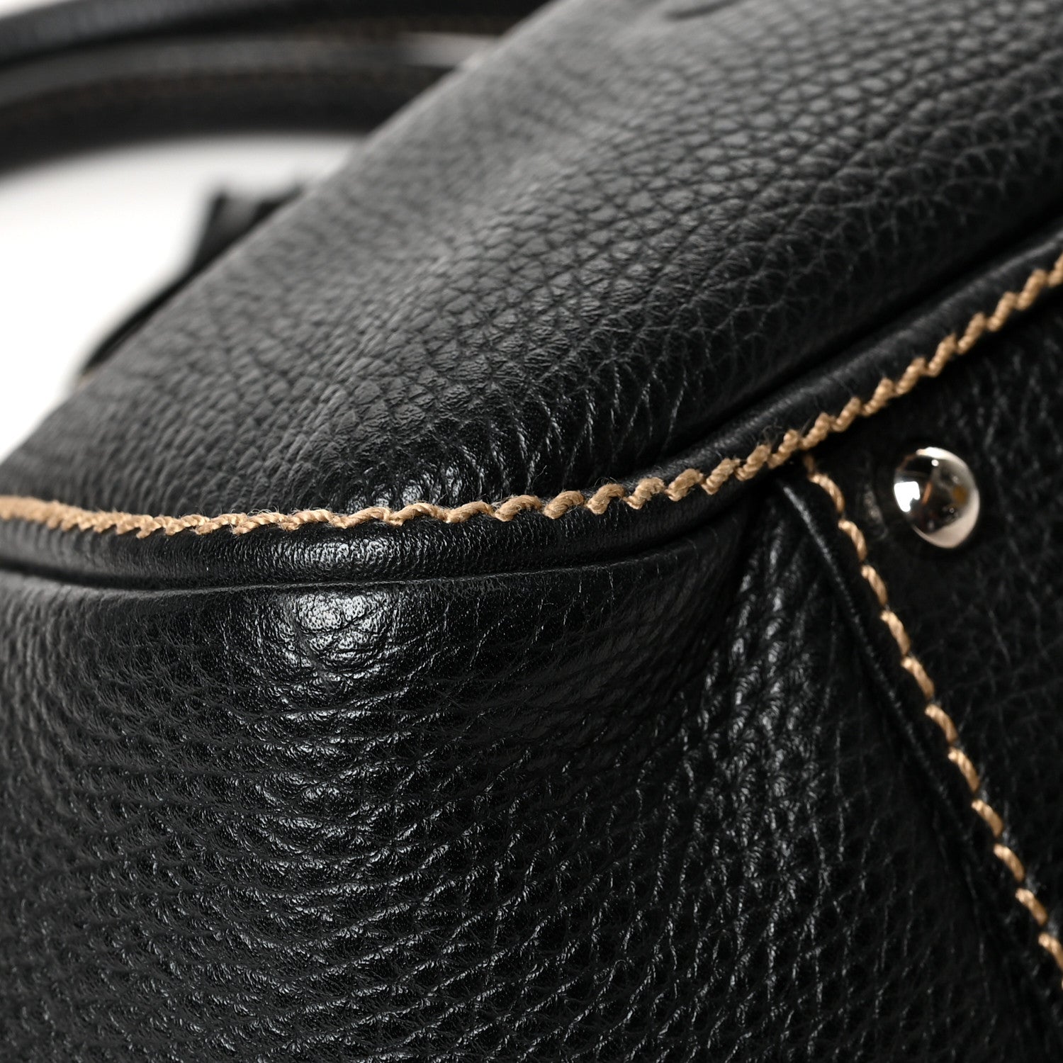 Chanel Calfskin Small Tassel Bowler Black 9 of 12
