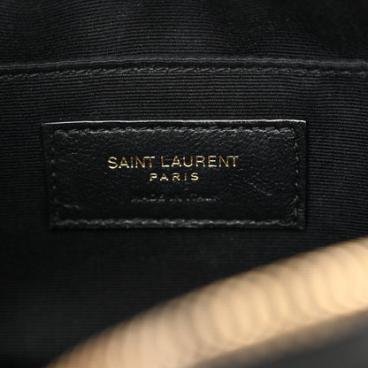 Saint Laurent Calfskin Matelasse Monogram Lou Camera Bag Black 6 of 11