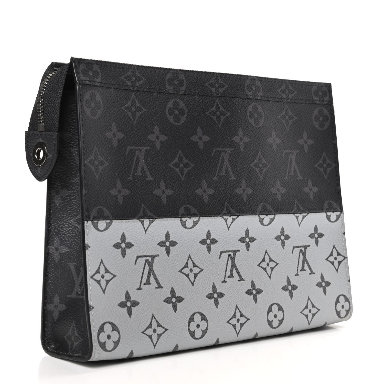 Louis Vuitton Monogram Eclipse Split Pochette Voyage MM 3 of 8