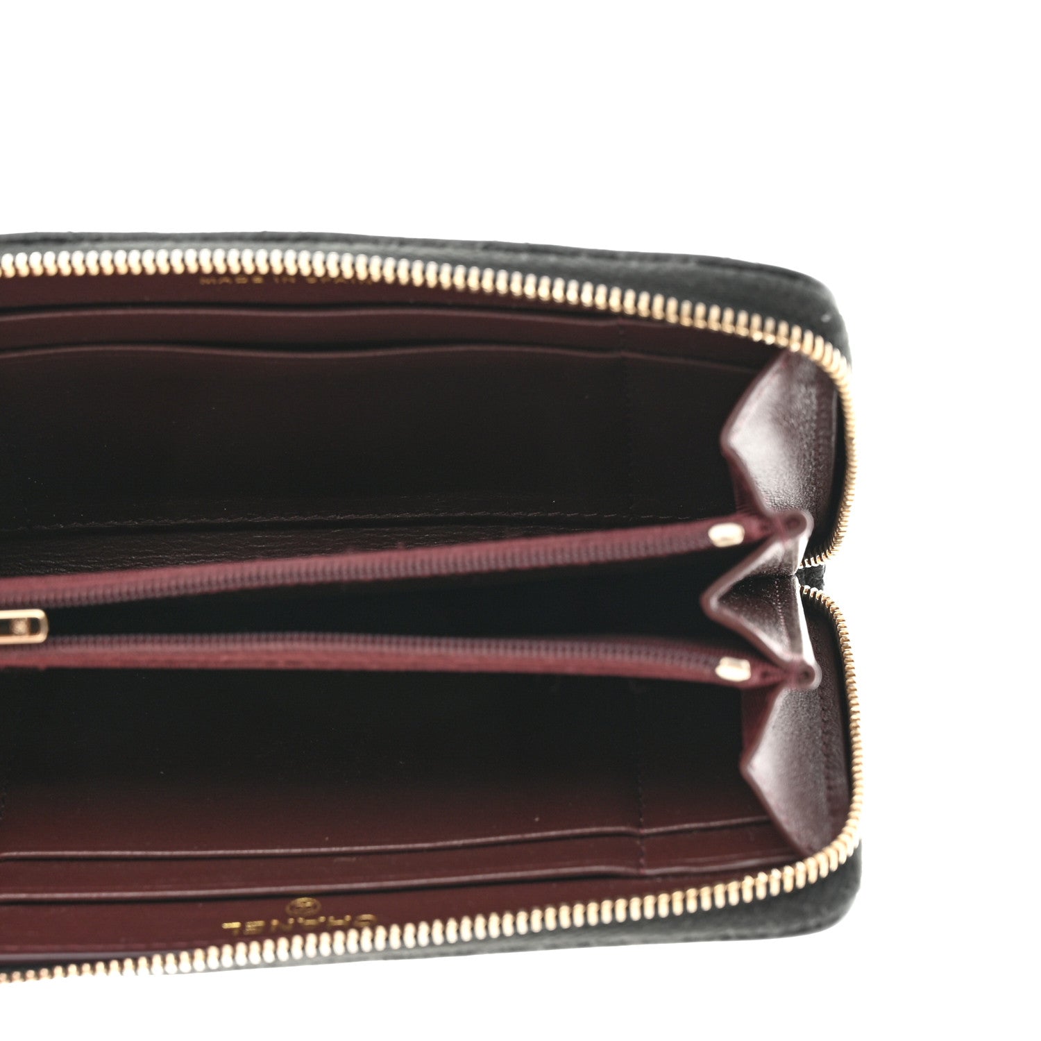 Chanel Caviar Quilted Medium Zip Around Wallet Black 5 of 9