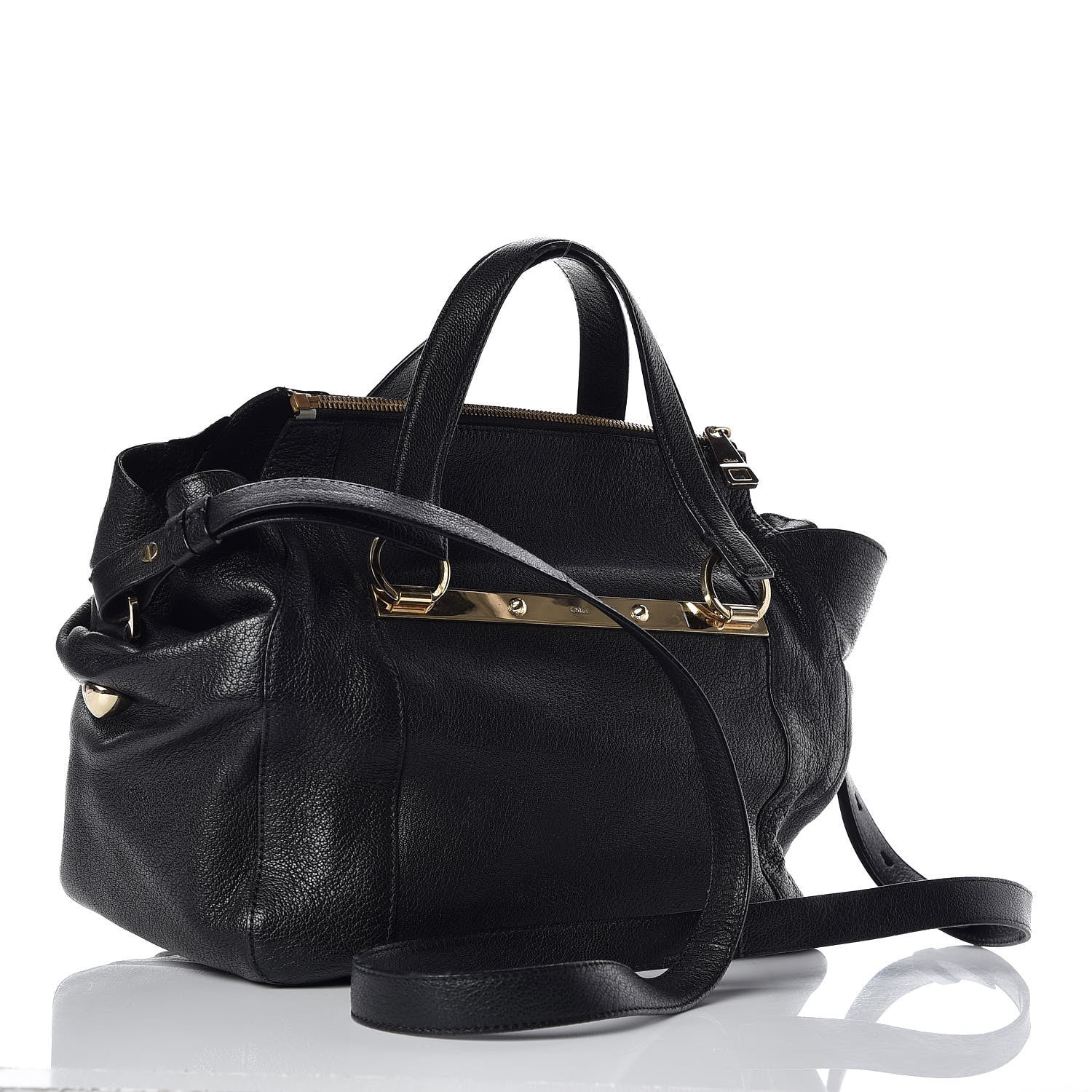 Chloe Calfskin Small Bridget Satchel Black 3 of 16